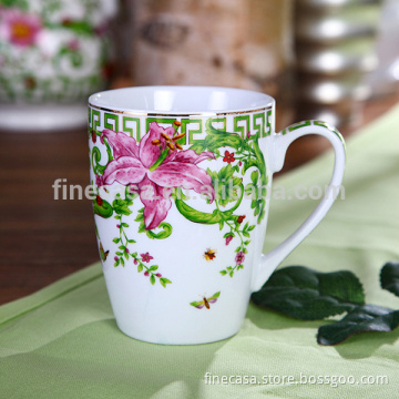 14OZ Elegant Fine Porcelain Ceramic Coffee Mug